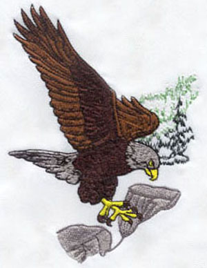 Eagle_6 embroidery digitizing sample